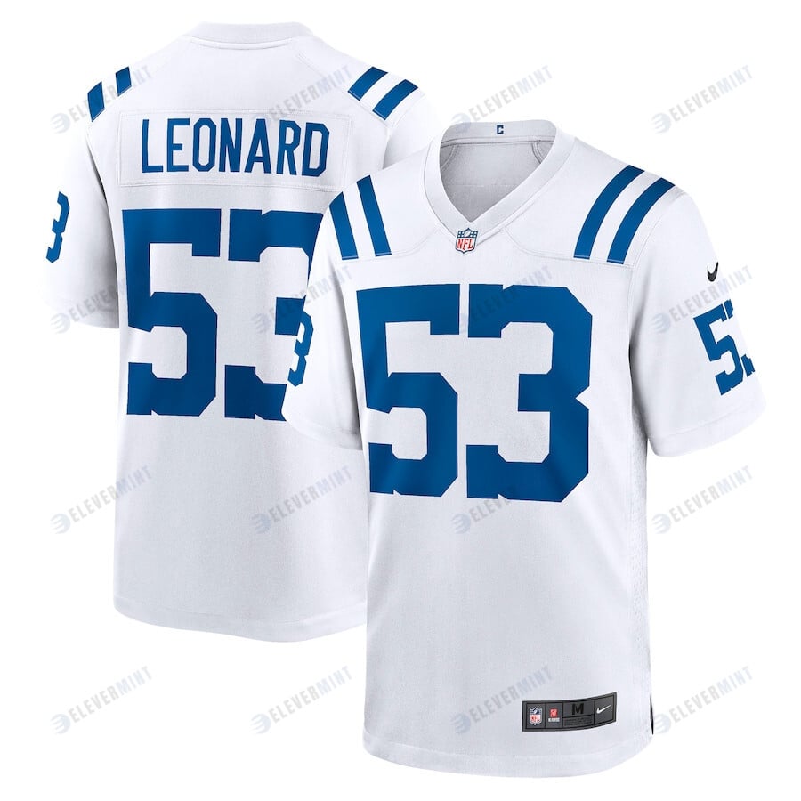 Shaquille Leonard 53 Indianapolis Colts Player Game Jersey - White