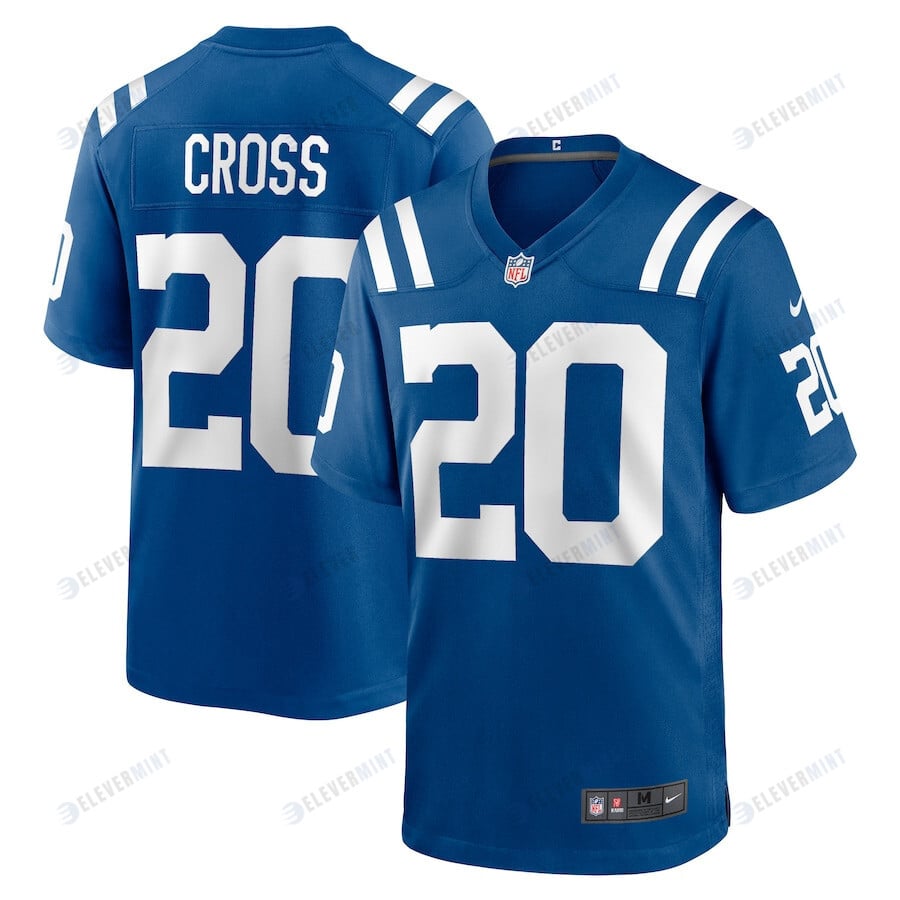 Nick Cross 20 Indianapolis Colts Men Game Jersey - Royal