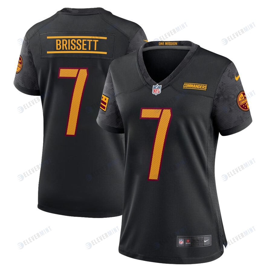 Jacoby Brissett 7 Washington Commanders Game Women Jersey - Black