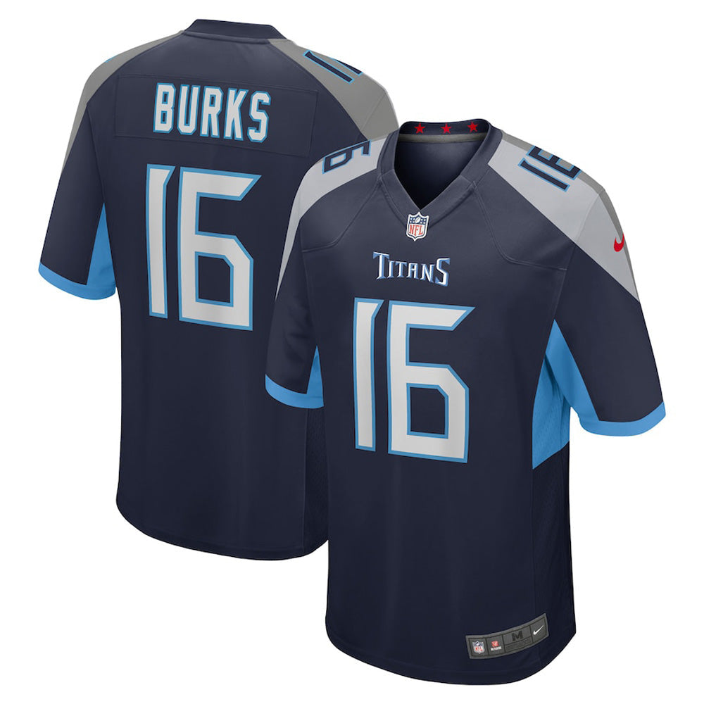 Men's Tennessee Titans Treylon Burks Game Jersey - Navy